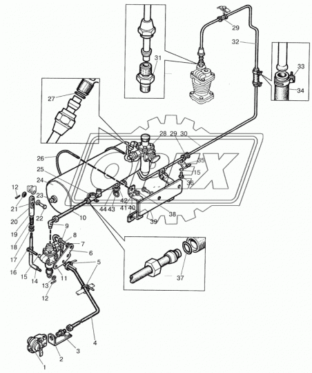1021-3513020 Баллон ф205 L=600; 3отв.ф122 МТЗ РУП